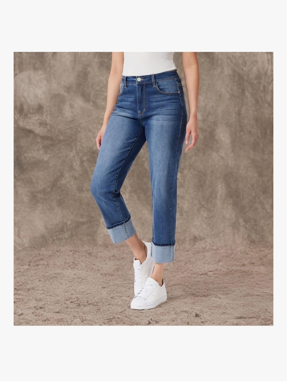 Angel's Forever Young Women's Signature Crop Jeans - Picture 3 of 12